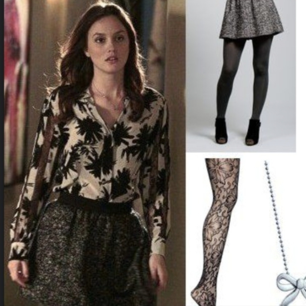 ASO Blair Waldorf rare wool mohair skirt Ulla Johnson